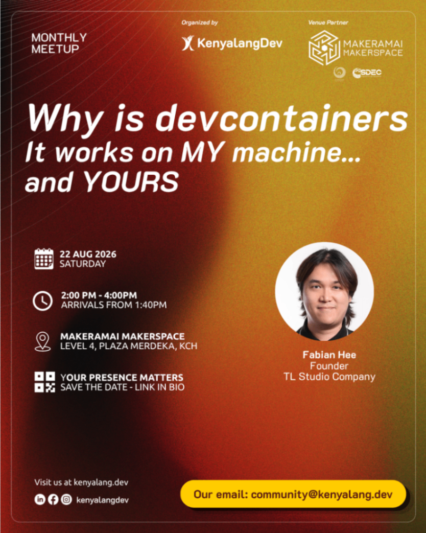 Tech Talk: Why is Devcontainers? (KenyalangDev Meetup)